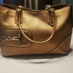 Gucci gold tote